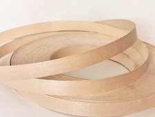 Bügeleinfassung vorgeklebt Echtholz Ahornfurnier Kantenanleimband 22 40 50 mm