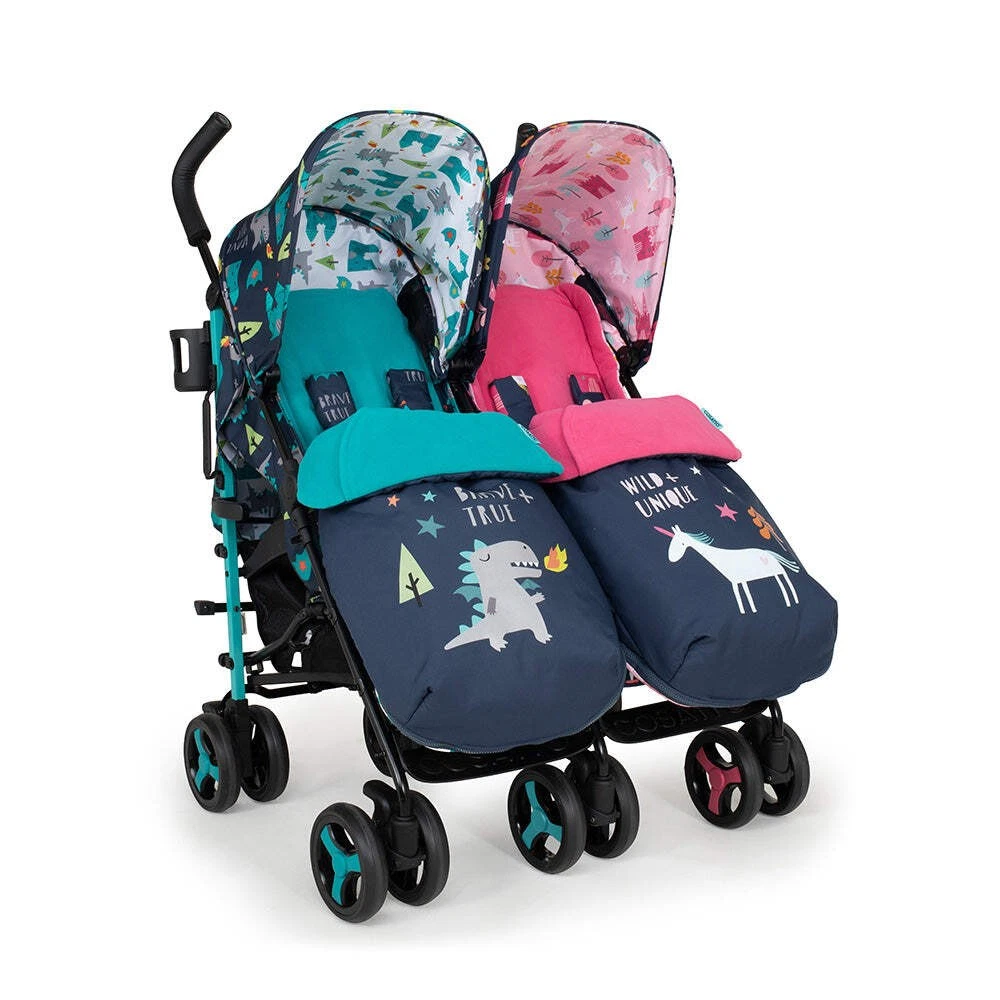 Cosatto Supa Dupa 3 Double Stroller 0-25kg Per Seat Free Raincover Fairy Tale
Opens in a new window 