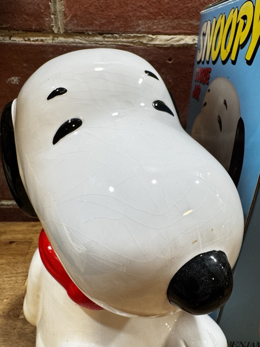 ヌーピー Vintage Benjamin & Medwin Ceramic Snoopy Cookie Jar Peanuts