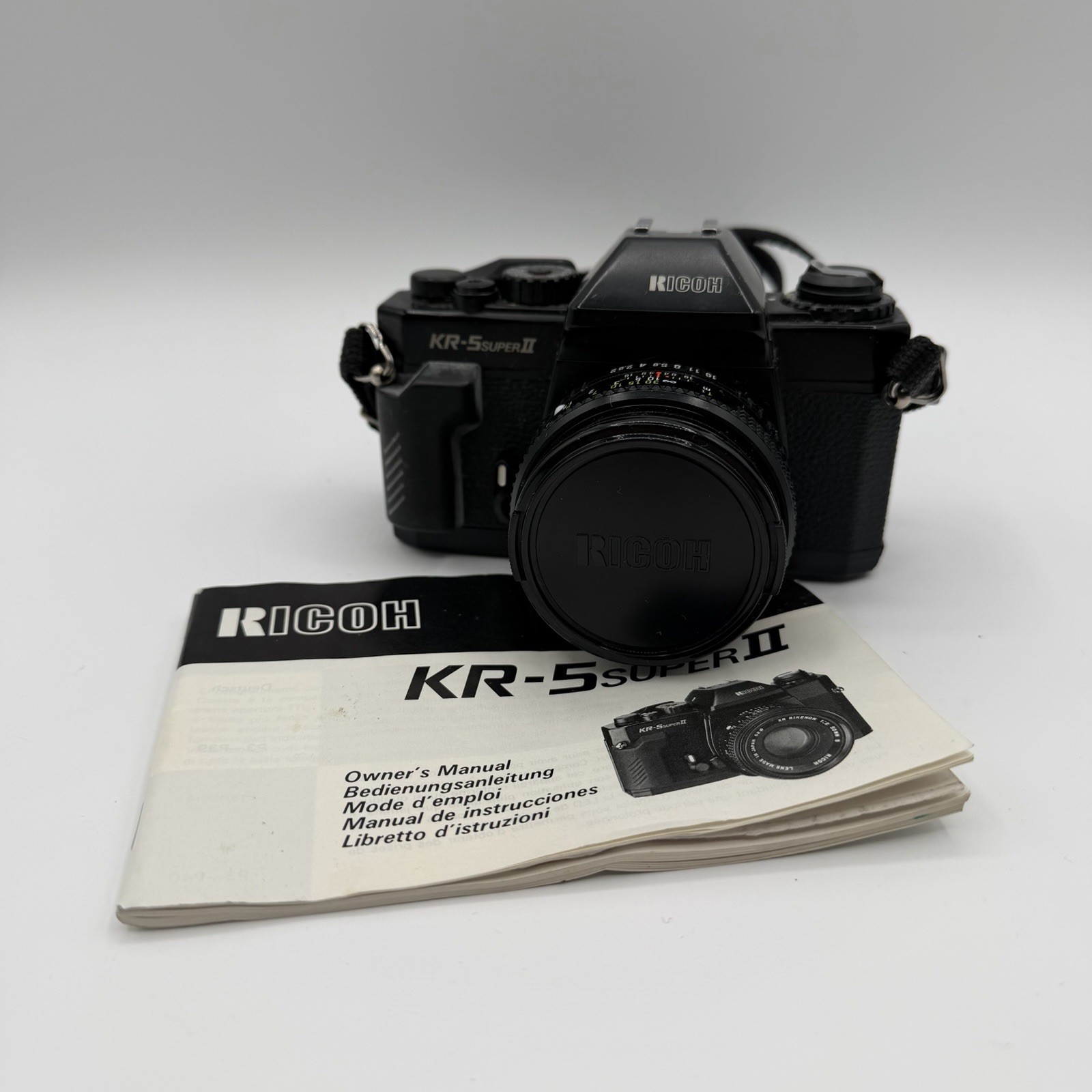 Vintage Ricoh KR-5 Super II 35mm SLR Camera w/ 50 mm 1:2 Len