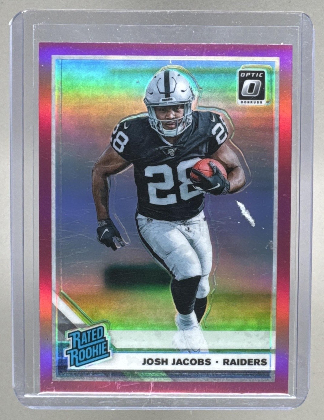 Josh Jacobs Panini Donruss Optic #158 Pink