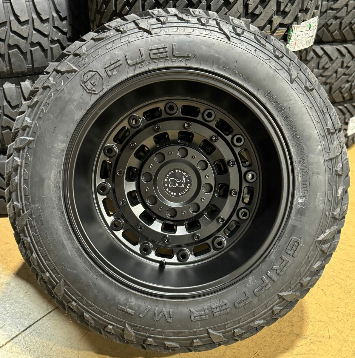 20x12 Black Rhino Arsenal Black Wheels 8x6.5 Hummer H2 | 35
