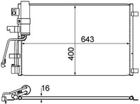 Mahle Kondensator, Klimaanlage Ac 607 001S Passend FüR Nissan