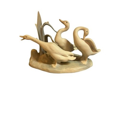 Vintage Lladro Spain 3 Geese Matte Finish READ