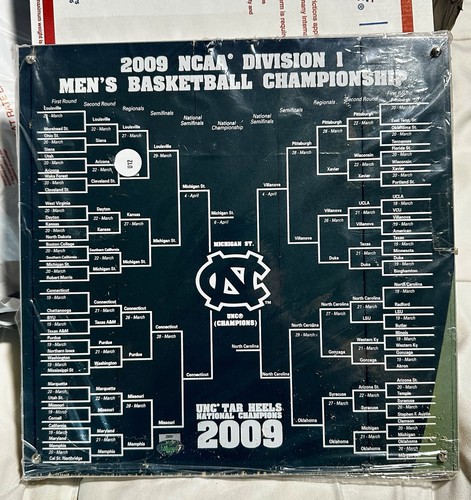 UNC TAR HEELS (2009 MARCH MADNESS) 12X12 ENGRAVED COURT FLOOR