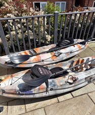 Galaxy kayaks pair for sale with seats and paddles
