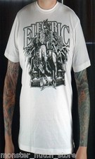 Tee Shirt Électrique California Neuf Avec Étiquettes Blanc Moyen-XLarge