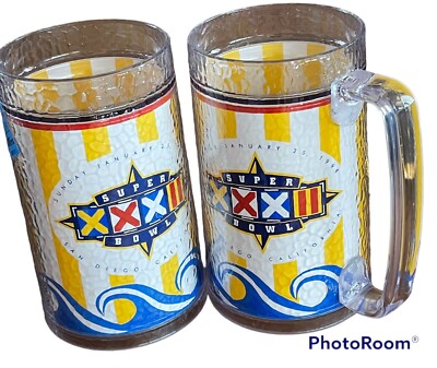 Superbowl 32 NFL Plastic Thermoserv Cup Mug 1998 Denver Broncos vs. GB  Packers | eBay