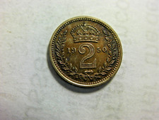 GEORGE V 1 1950   MAUNDY 2D    S4099     AS STRUCK FULL TONING   53Y