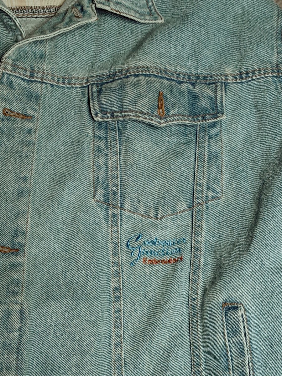 Veste En Jean Reason Cobra – Style Motard – Taille Regular – Neuf Sans étiquettes, Parfait état