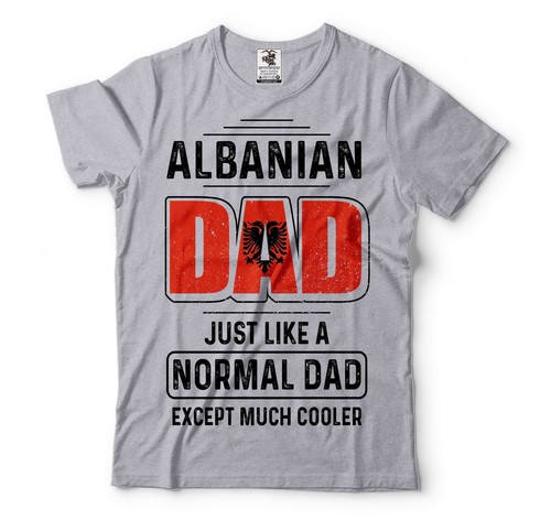 Mens Albanian Dad T-shirt Father's Day Gift Albanian Patriotic National Shirt - 第 5/8 張圖片