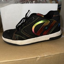 Heelys Kids Youth Size 4 Black With Rainbow Stitching