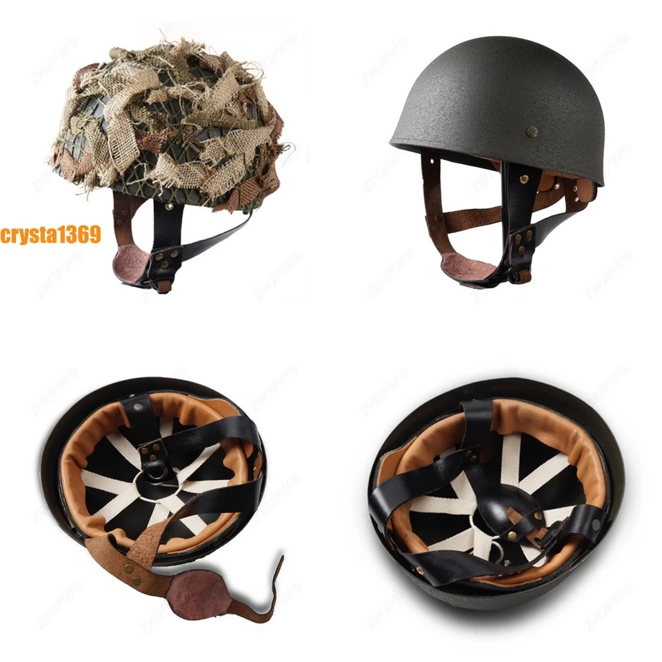 Шлем британского десантника времен Второй мировой войны воздушно-десантный Denison P37 шлем с чехлом в наличии! - Изображение 2 из 4