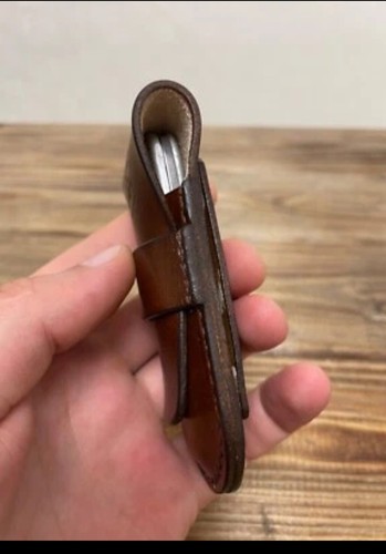 Leather sheath for Victorinox 84- 91 -93 mm Pioneer X, Farmer X,Huntsman ,more- - Picture 13 of 22