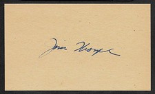 Jim Thorpe Autograph Reprint On 1920s 3x5 Card First Native American Gold Medal