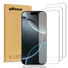 For Apple iPhone 16 Pro 2.5D Tempered Glass Screen Protector 3 Per Pack 