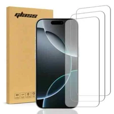 For Apple iPhone 16 Pro 2.5D Tempered Glass Screen Protector (3 Per Pack)
