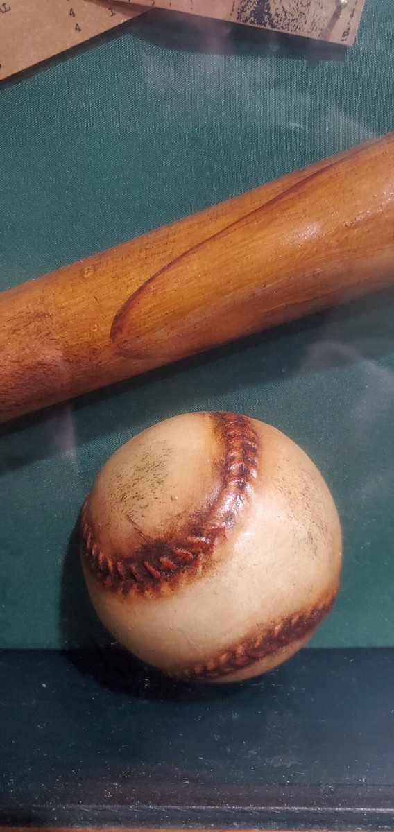 アンティーク　アメリカ　History of Baseball シャドーボックス Vintage the history of baseball large display case shadow