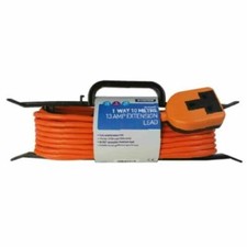 10M EXTENSION LEAD CABLE 1 SOCKET HEAVY DUTY ORANGE 13 AMP 1 WAY STATUS