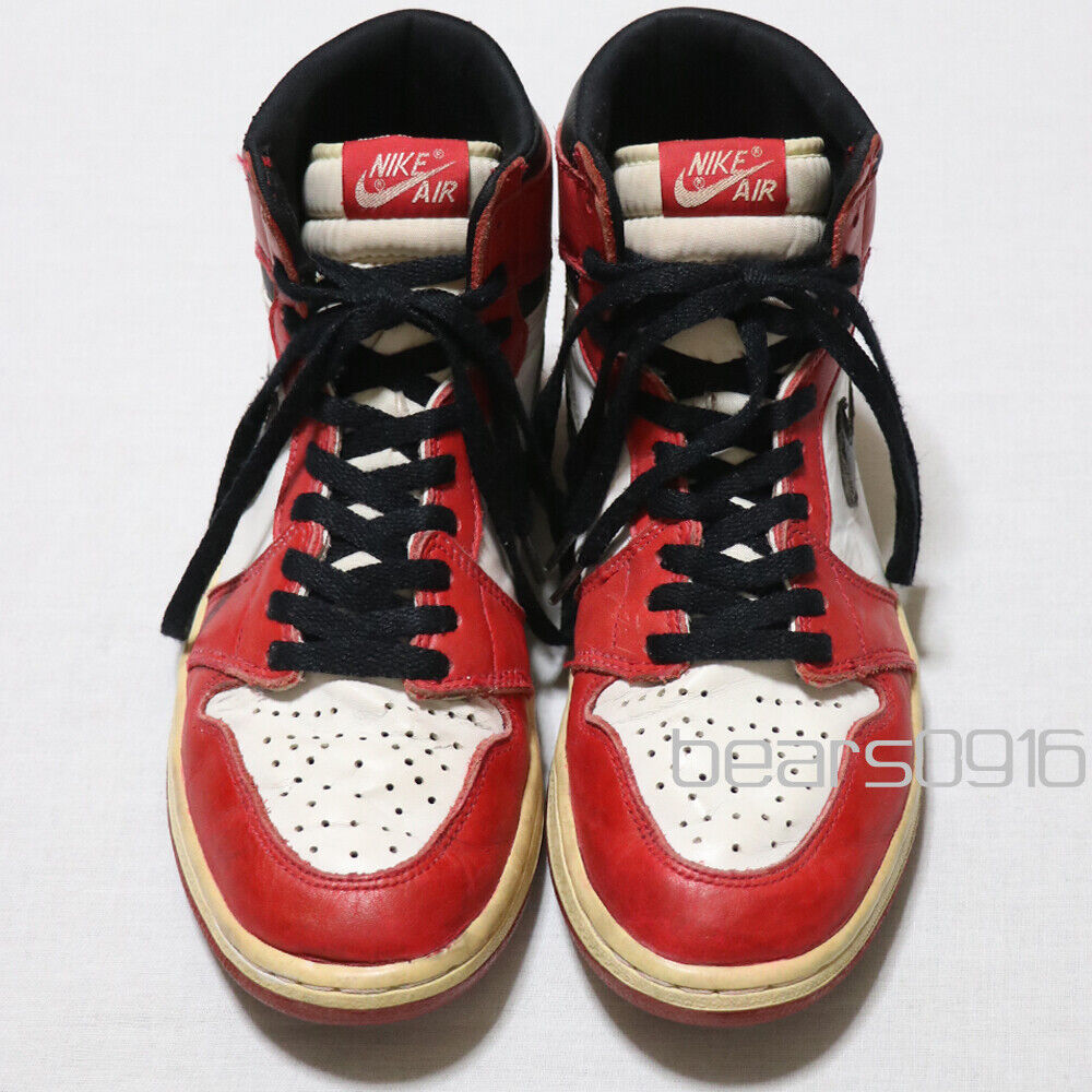 NIKE AIR JORDAN 1 Chicago White x Red x Black US8.5 Made in NIKE AIR JORDAN 1 Chicago White x Red x Black US8.5 Made in