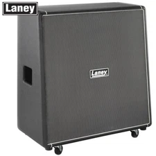 Laney LA212 Black Country Customs 50W 2x12 Slant Guitar Speaker Cabinet - Black