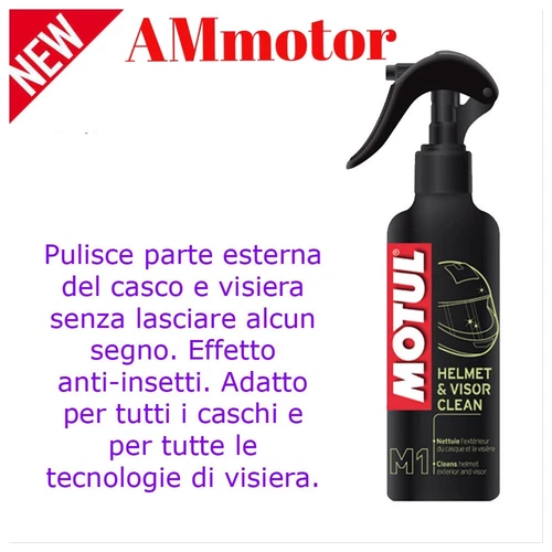Motul M1 Helmet Clean Visor Casco Visier Reiniger Insektenschutz Detergernte