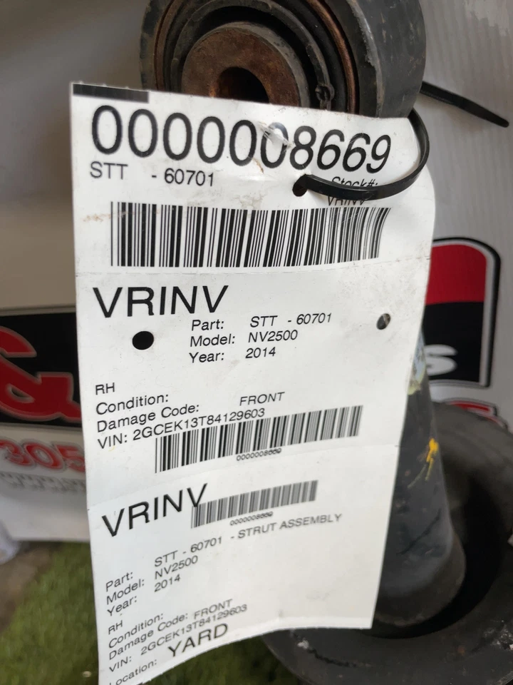 ✅ Nissan NV 2500 2014 montaje de puntal derecho OEM Foto 3 de 3