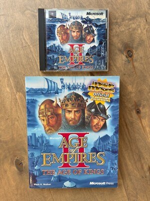 Microsoft Age of Empires 2: The Age of Kings 1999 PC Game w/ Strategy Guide