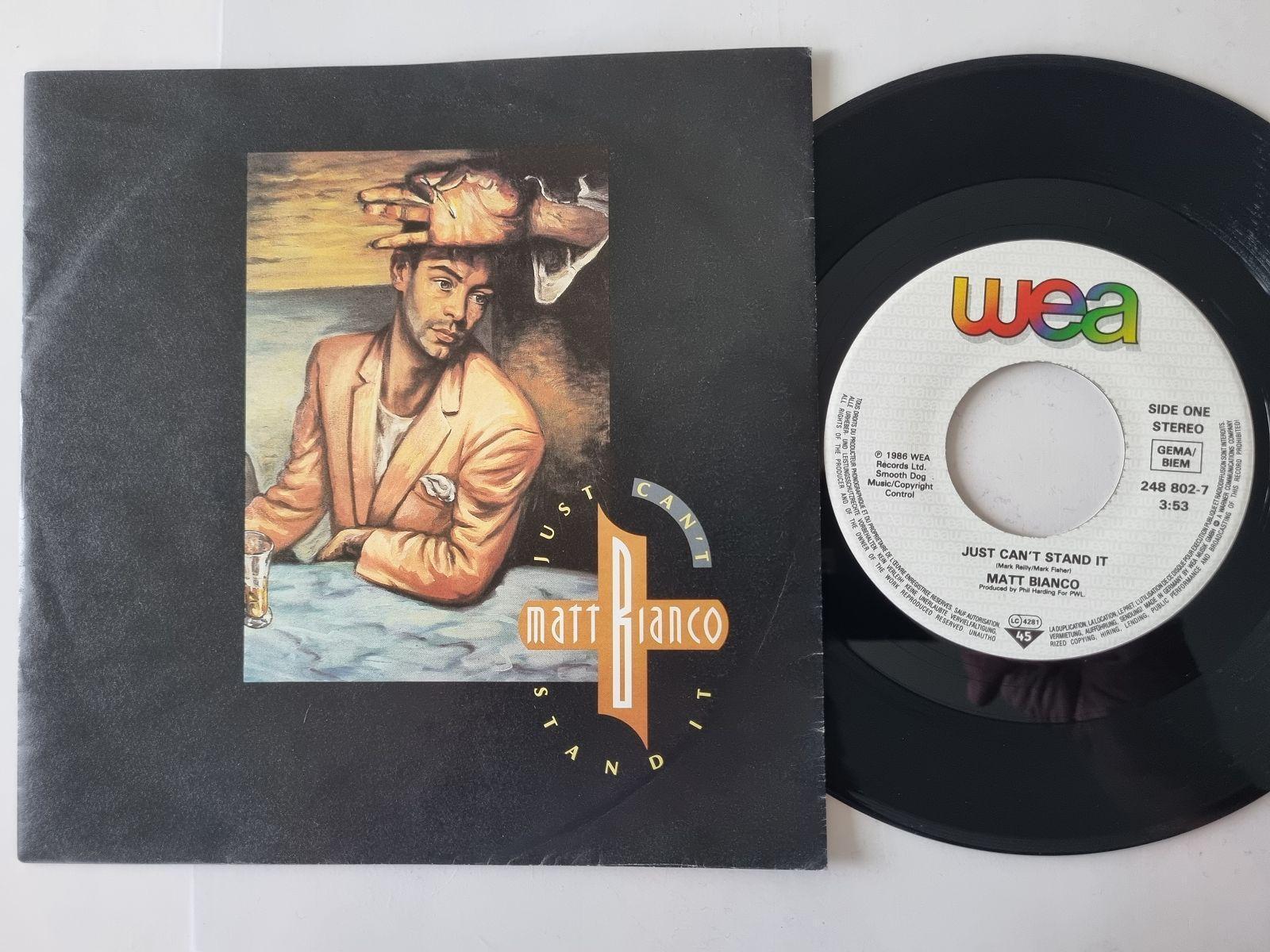 7"" Single Matt Bianco - Just can't stand it Vinyl Germany