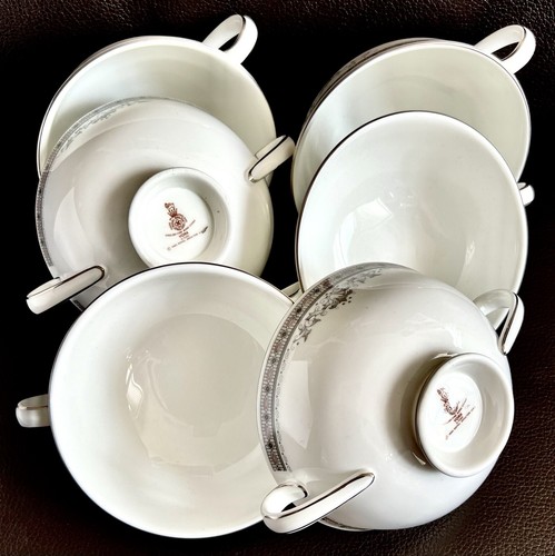 6 Rare 1985 Royal Doulton “York” (H5100) Bone China Soup Bowls (6”/15cm, 1.1kg) - Picture 11 of 24