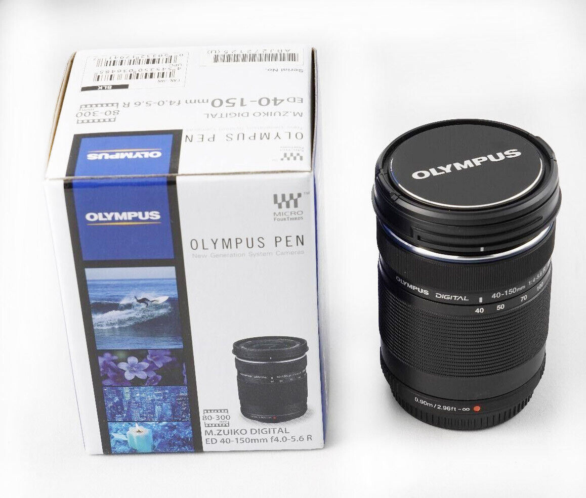New Boxed Olympus M.Zuiko Digital ED 40-150mm F4-5.6 R Lens