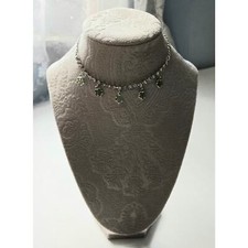 Kids Choker Necklace with Five Green Charms