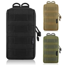 Military Tactical Molle Pouch Waist Belt Phone Pocket Hiking Utility Pack Bag