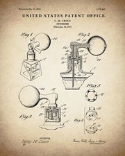 8787.Decoration Poster.Home room interior art print.Patent.Perfume atomizer