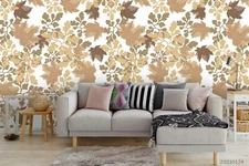 3D Leaves Seamless Wallpaper Wall Mural Removable Self-adhesive Sticker591