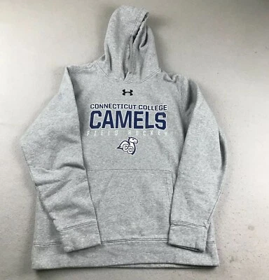 Connecticut College Camels Hoodie Men Medium Gray Long Sleeves NCAA Field Hockey - Image 1 of 4