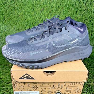Nike React Pegasus Trail 4 GTX GORE-TEX Mens 7.5,  Womens 9 Black DJ7926-008