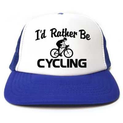 I'd Rather Be Cycling - Mütze - lustige Truckermütze - tolle Geschenkidee - 3 Farben