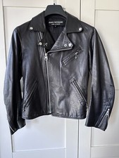 Junya Watanabe Leather Cropped Sleeve Motorcycle Jacket