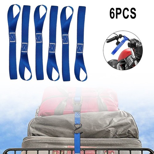 Blau, weiche Schlaufe Ratsche Gep?ckgurt Spanngurte f��r Motorrad/Motorrad - Bild 5 von 12