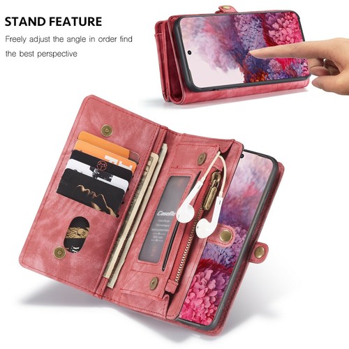 For Samsung S25 S24 S23 S22 S21 Zipper Wallet Detachable Leather Magnetic Case - Picture 45 of 46