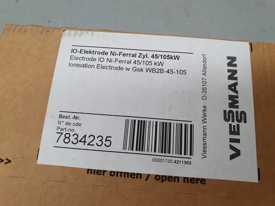 Viessmann Zündelektrodenblock Vitodens 200-W WB2B ab 2007, 7834235 Neu! - Bild 2 von 2