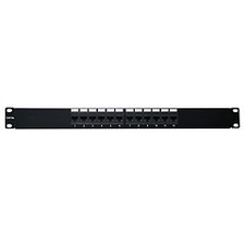 Rackmount 12 Port Cat5e Patch Panel, 12 Port, Horizontal, 110 Type, 568A 56...