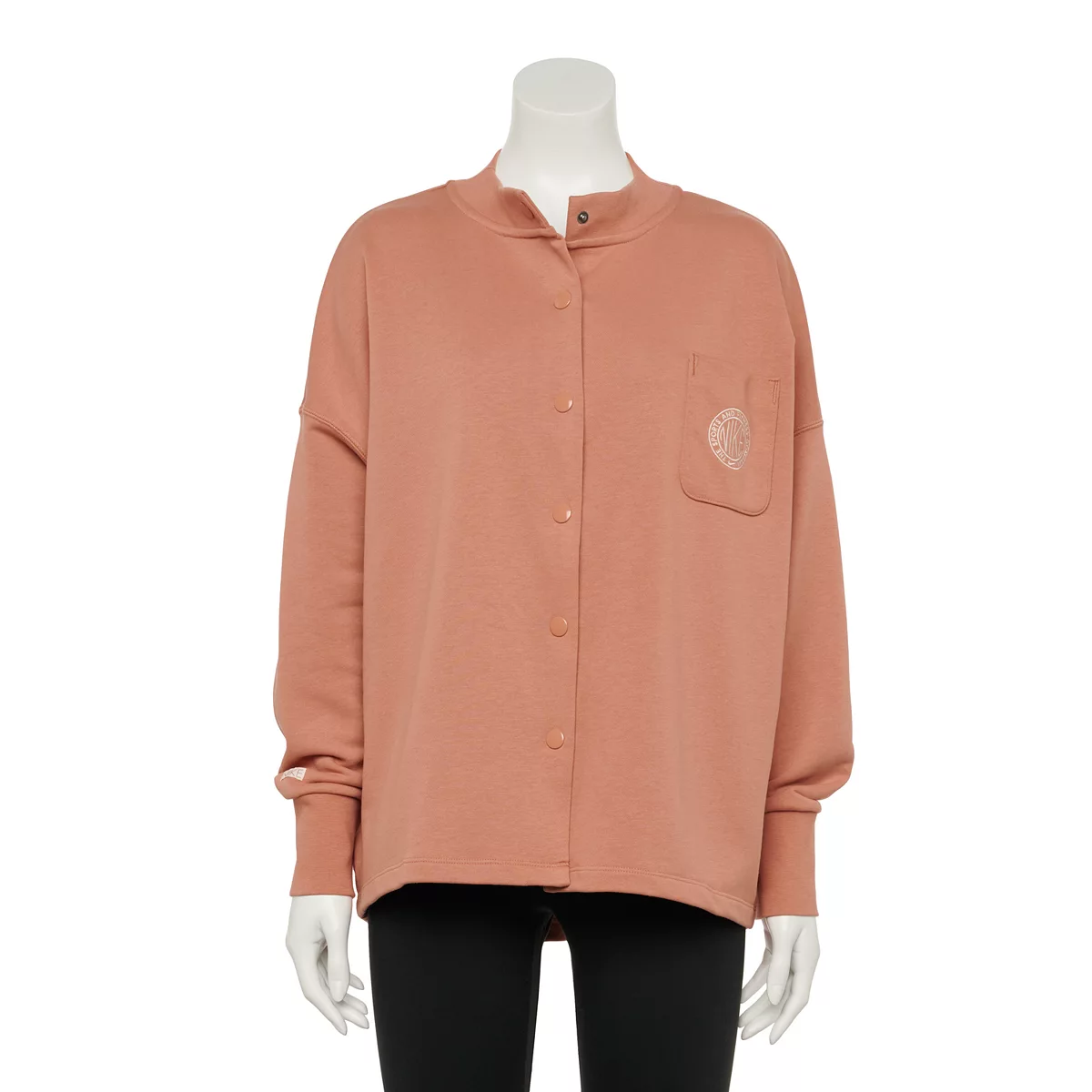 Nike Women's Blush Orange Pearl Femme French Terry Cardigan