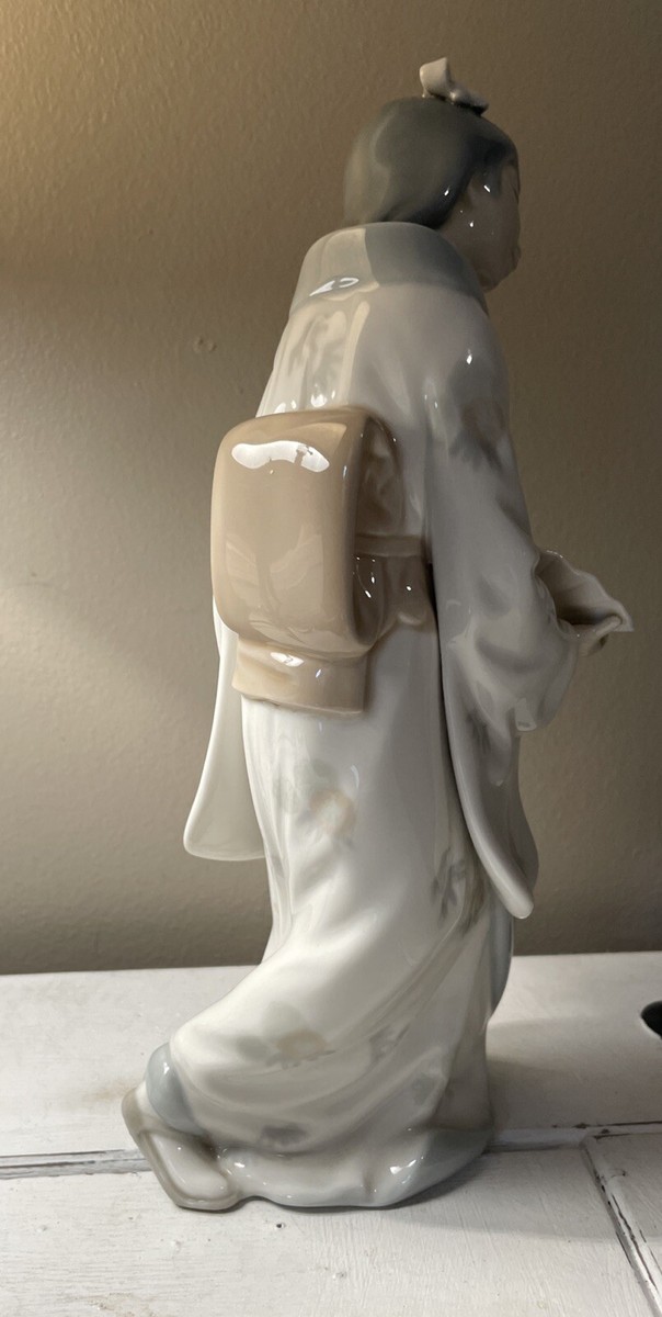 Very Rare Vintage Lladro NAO Porcelain Geisha Girl With Fan | eBay