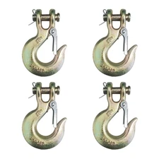 4 Pack G70 5/16" Clevis Slip Hook Flatbed Truck Trailer Transport Tow Chain Hook
