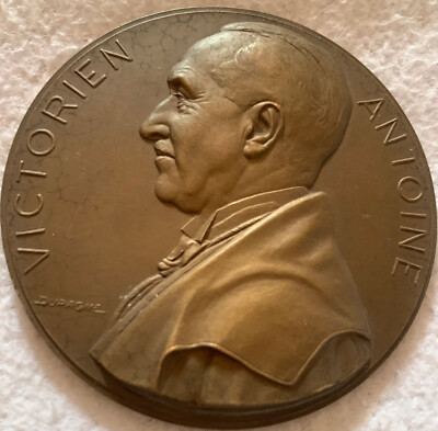 ANCIEN MÉDAILLON MEDAILLE en bronze Robespierre par David D'Angers EUR