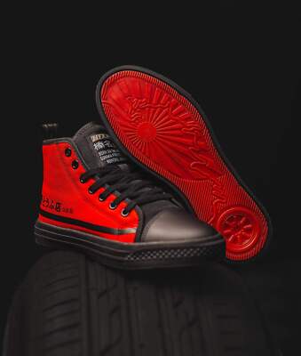 HTXJPN Fuji2 Red Panda High Top Sneakers | eBay