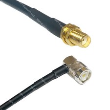RFC195 SMA FEMALE to TNC Male Angle Coax RF Cable USA-Ship Lot