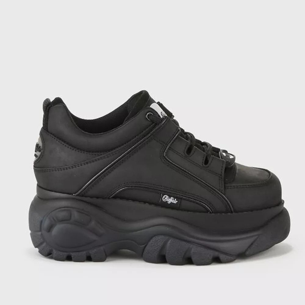 Buffalo Calf London Boots Plateauschuhe Sneaker schwarz Gr. 35 bis